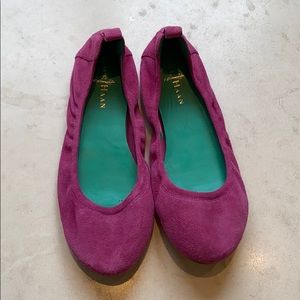 Cole Haan Fuscia Suede Flats
